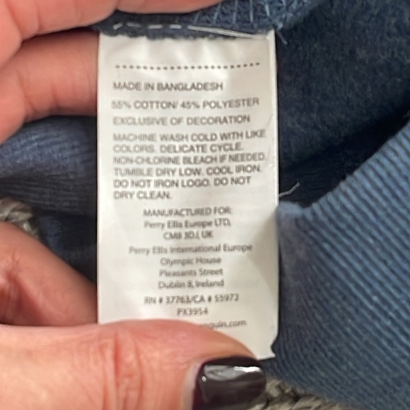 NWT Men’s Penguin Brand Sweatshirt SZ. S - Picture 5 of 8